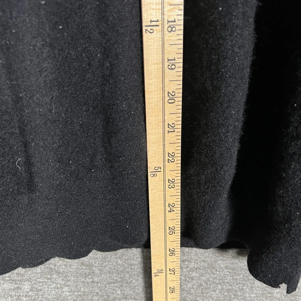 Ferre Sweater Mens Large‎ Black Crewneck Knit Pullover Solid Minimalist